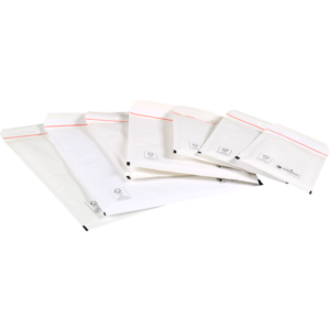 Luchtkussen enveloppen, standaard categorie afbeelding van diverse formaten enveloppen