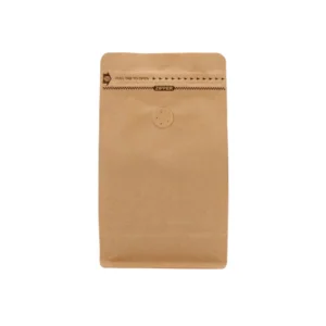 Stazakken blokbodem kraft bruin, met ventiel, met front-zipper, ALU-vrij