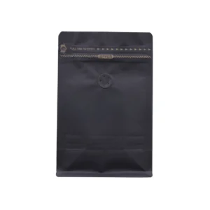 Koffiezak mat wit met ventiel en zipper