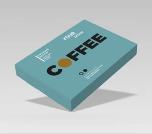 Bedrukte brievenbusdoos voorbeeld - coffee