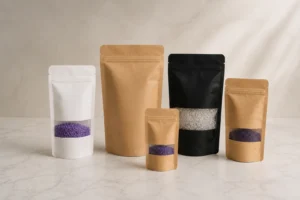 Verschillende soorten kraftzakken van kraftpapier