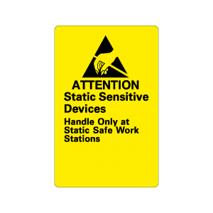 Gevarenetiket Attention Static