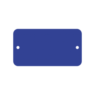 Label PVC blauw